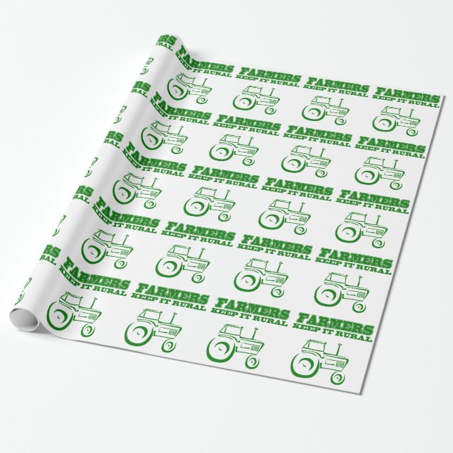 Papier Cadeau Les Agriculteurs Le Conservent Papier D'Enveloppem (Déroulé)