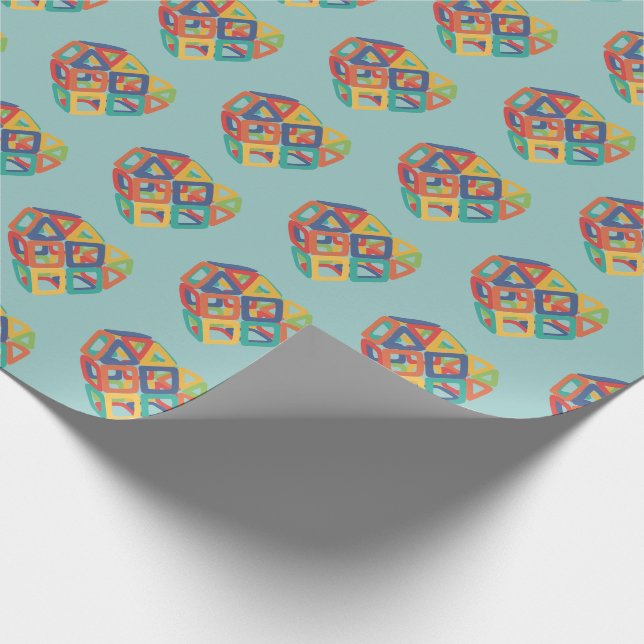 Papier Cadeau Les amis se construisent l'un l'autre vers le haut (Coin)