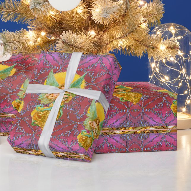 Papier Cadeau Les anges apportent de bonnes nouvelles (Vacances)