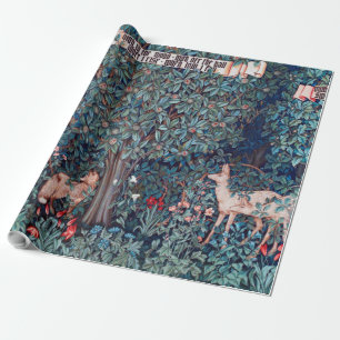 Papier Cadeau Les animaux dans la forêt, William Morris