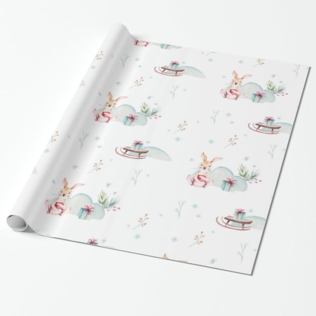 Papier Cadeau Les animaux des forêts des terres des merveilles h (Déroulé)
