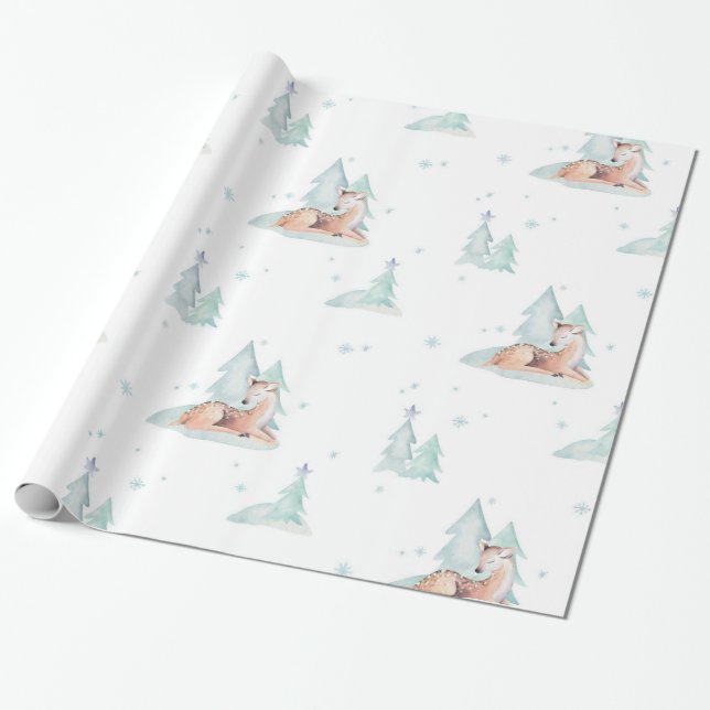 Papier Cadeau Les animaux des forêts des terres des merveilles h (Déroulé)