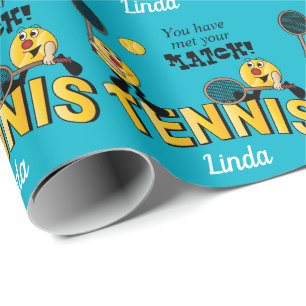 Papier Cadeau Les balles de tennis d'humour   choisissent de
