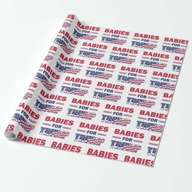 Papier Cadeau Les bébés pour Trump (Déroulé)