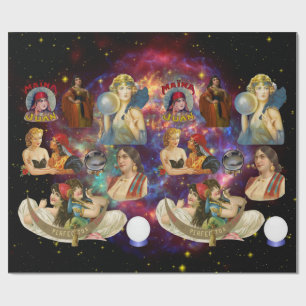 Papier Cadeau Les conteurs tziganes du Fortune Psychic Art Vinta