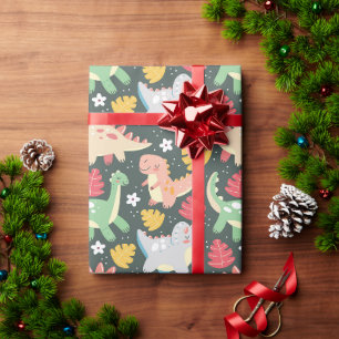 Papier Cadeau Les dinosaures ! Papier d'emballage