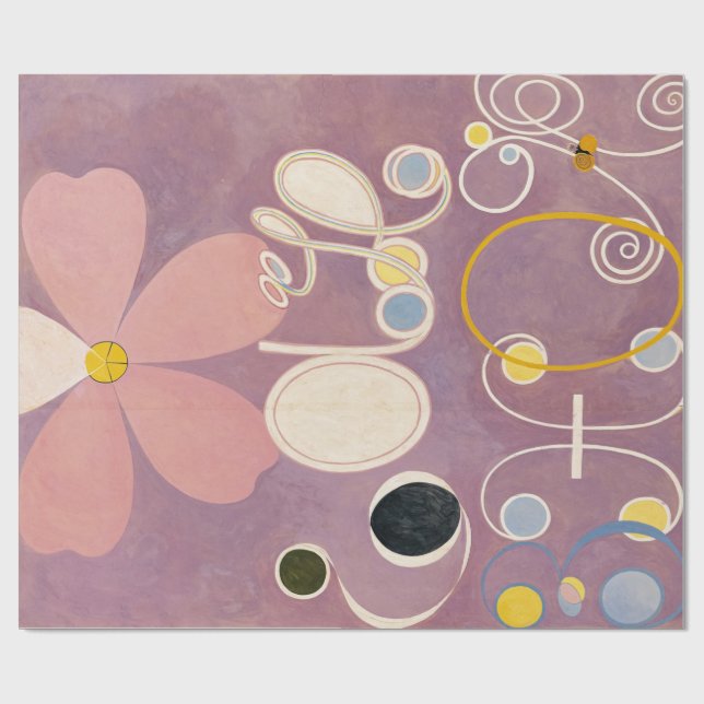 Papier Cadeau Les dix plus grands, Groupe IV, No 5 par Hilma af  (Plat)