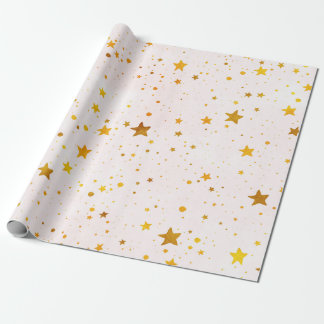 Papier Cadeau Les étoiles d'or
