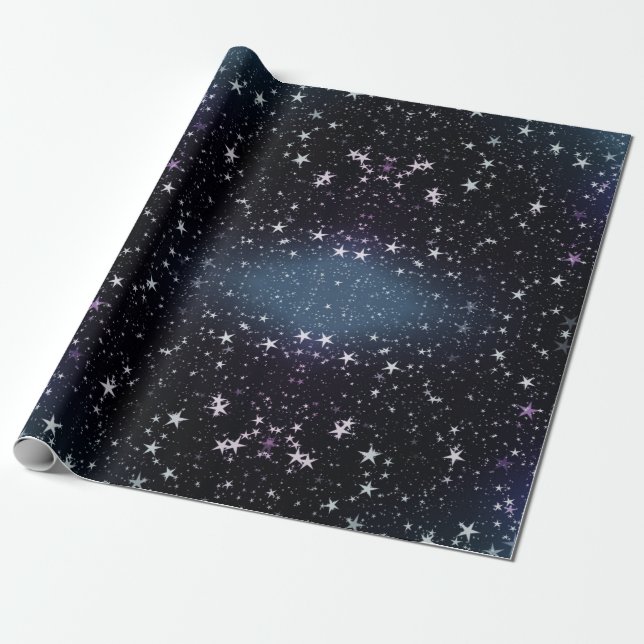 Papier Cadeau Les étoiles et les étoiles du ciel (Déroulé)