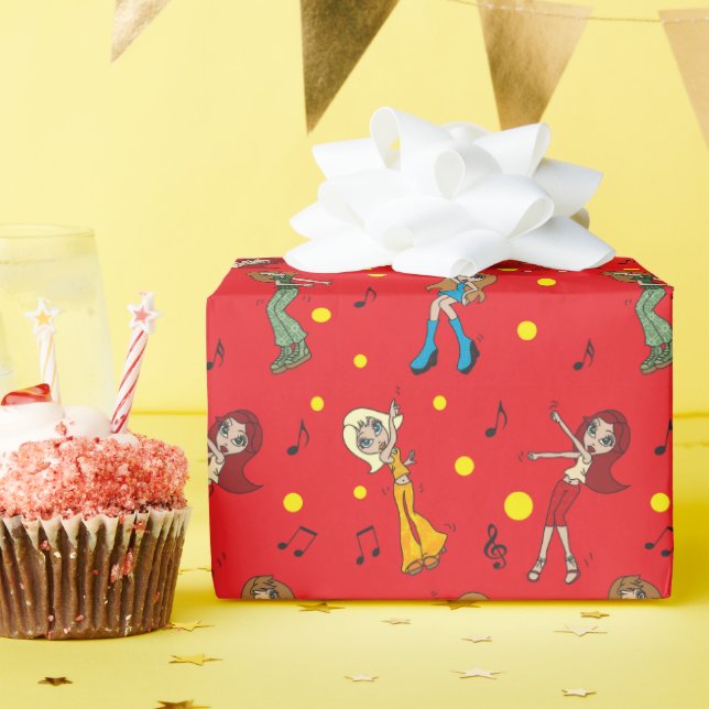 Papier Cadeau Les filles veulent juste danser (Fête d'anniversaire)