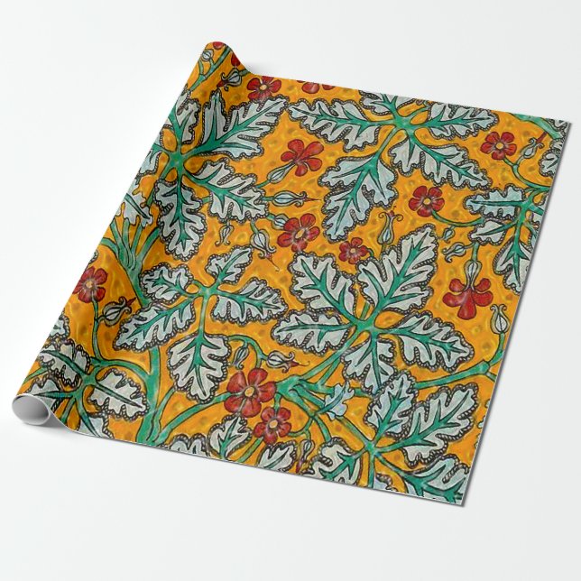 Papier Cadeau Les fleurs jaunes de Betty (Déroulé)