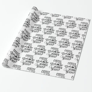 Papier Cadeau Les Gants De Café Et De Caoutchouc Infirmière Am