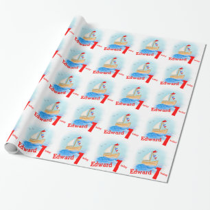 Papier Cadeau Les garçons appelés ont peint enveloppe