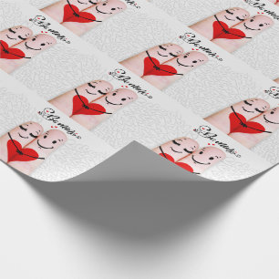Papier Cadeau Les gens de doigts amoureux être la mienne Valenti