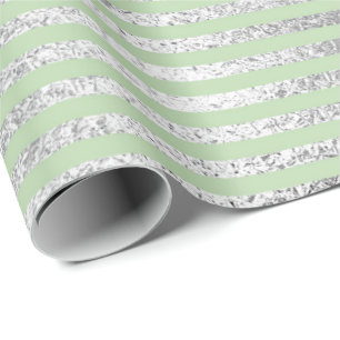 Papier Cadeau Les lignes de rayures monnayent l'argent en pastel