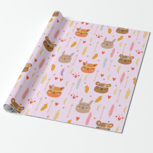 Papier Cadeau Les mignons animaux