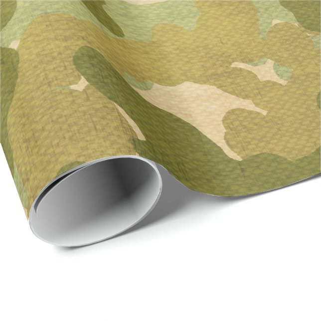 Papier Cadeau Les militaires modèlent l'emballage (Coin rond)