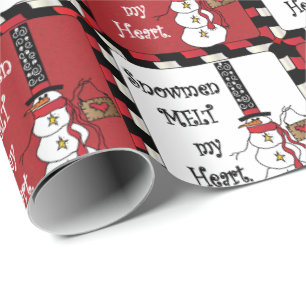 Papier Cadeau Les neigeurs vous font fondre le coeur   Noël