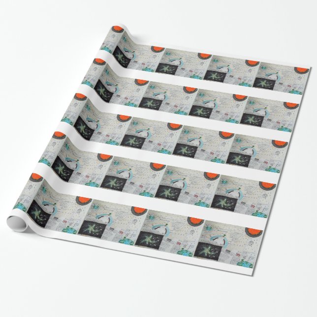 Papier Cadeau Les Neutrinos sont gravité, (Déroulé)