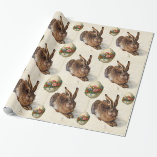 Papier Cadeau LES OEUFS DE PÂQUES DE RABBBIT ( Jeune Lièvre ) AU