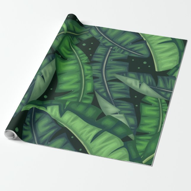 Papier Cadeau Les palmiers de la jungle (Déroulé)
