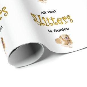 Papier Cadeau Les parties scintillantes de papier d'emballage de