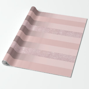 Papier Cadeau Les parties scintillantes roses élégantes d'or e