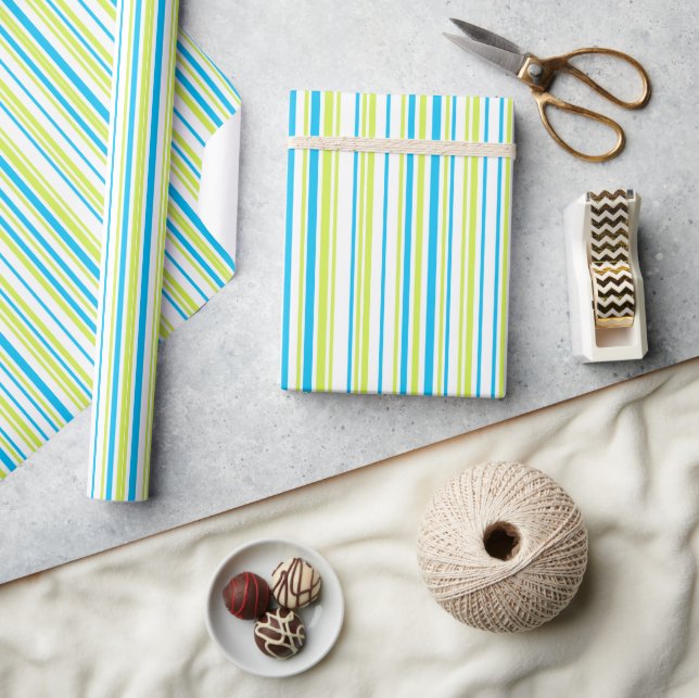 Papier Cadeau Les Patterns de Stripes (Artisanat)