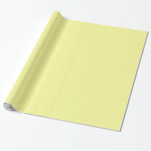 Papier Cadeau Les Patters de Yellow et de White Polka