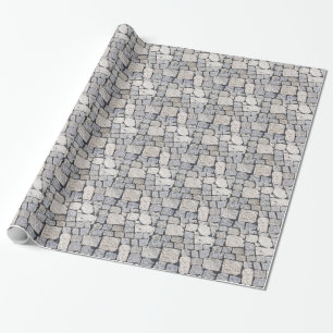 Papier Cadeau Les pavés d'une rue en détail