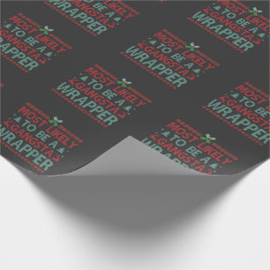 Papier Cadeau Les plus susceptibles d'être un Wrapper Gangsta Fu