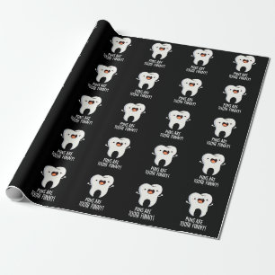 Papier Cadeau Les Puns Sont Dents Amusant Dental Pun Dental Dark