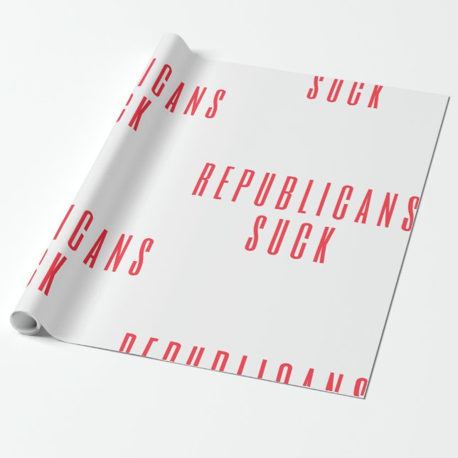 Papier Cadeau Les Républicains Chient ! Citation Politique Pour  (Déroulé)