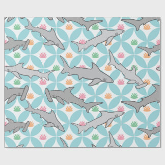 Papier Cadeau Les requins nager au milieu du siècle actuel