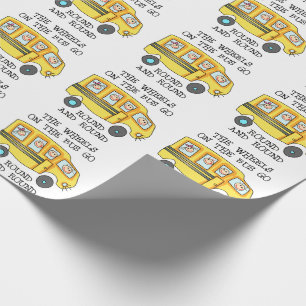 Papier Cadeau Les roues du bus