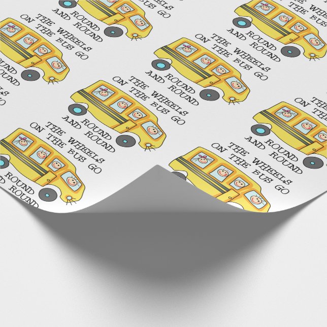 Papier Cadeau Les roues du bus (Coin)
