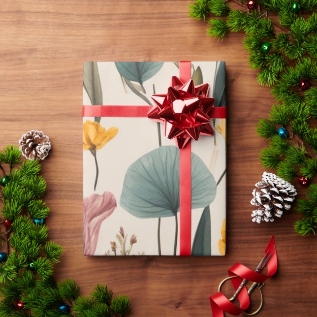 Papier Cadeau Les Sentiments du printemps (Cadeau de vacances)