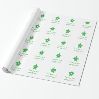 Papier Cadeau Les tortues sont les gens trop le papier