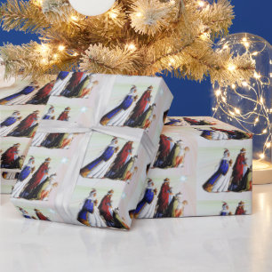 Papier Cadeau Les Trois Cadeaux de Porte