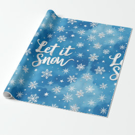 Papier Cadeau  Let It Snow, Christmas, Author Natasha Us  