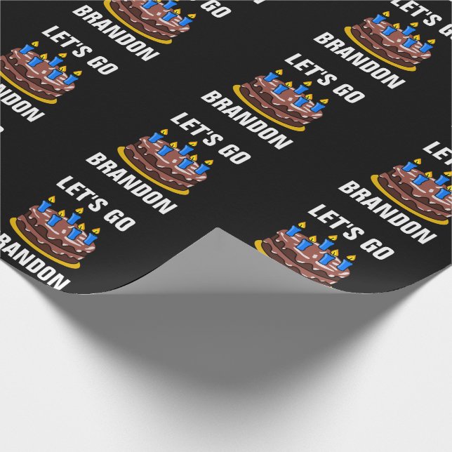 PAPIER CADEAU LET'S GO BRANDON BIRTHDAY  (Coin)