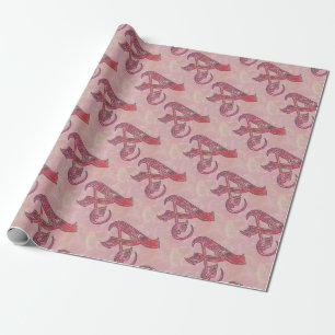 Papier Cadeau Lettre A