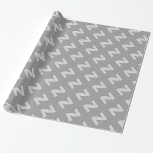 PAPIER CADEAU LETTRE ARGENT Z