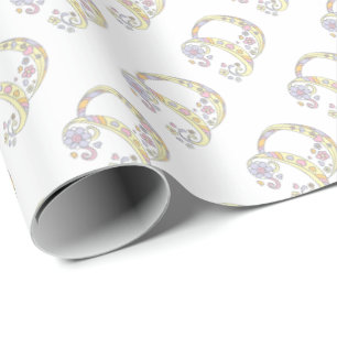 Papier Cadeau Lettre initiale D monogramme personnalisé envelopp