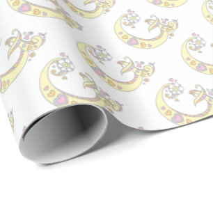 Papier Cadeau Lettre initiale G monogramme personnalisé envelopp