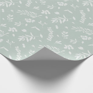 Papier Cadeau L'eucalyptus part du waterco neutre beige vert