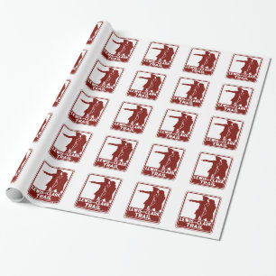 Papier Cadeau Lewis et Clark, signe de guide du trafic,