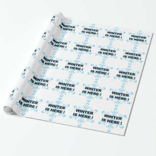 Papier Cadeau L'hiver est là ! Flèche de neige libérale