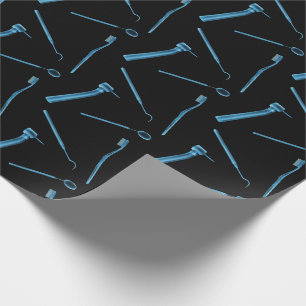 Papier Cadeau L'Hygiéniste Dentiste Xray Dental Instruments Bla