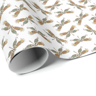 Papier Cadeau Libellule Nature